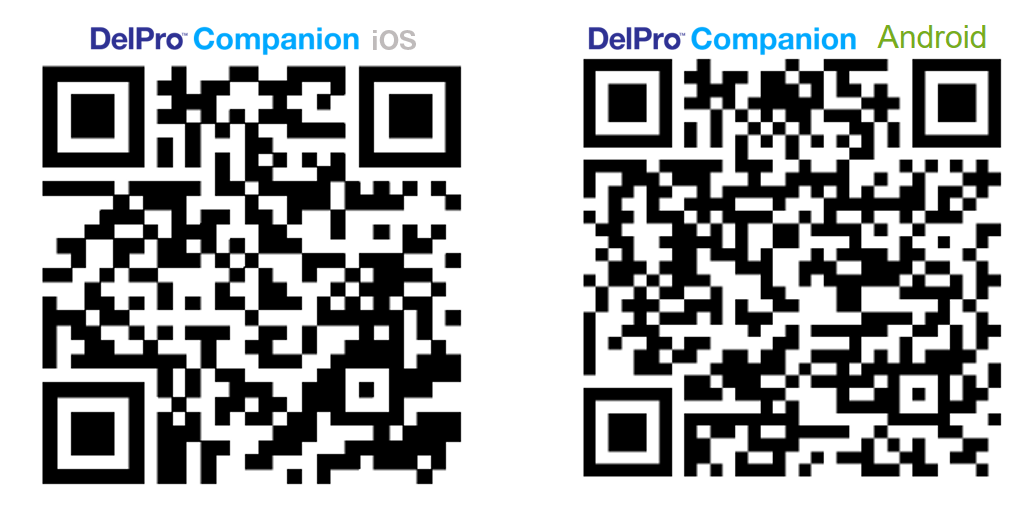 DelPro Companion - app store QR-code