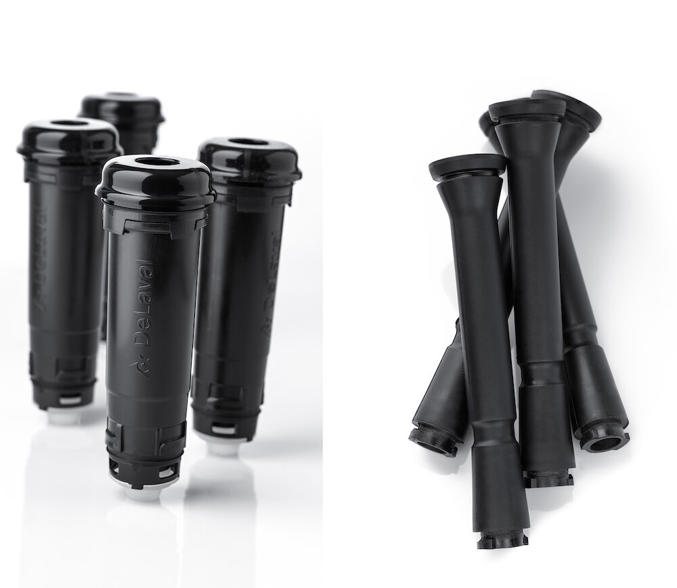 Evanza spengummikassett + kort mjölkslang, 4 st