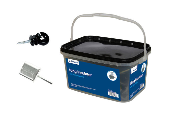 Hink med ringisolator och isolatordragare