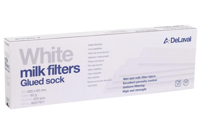Pieno filtras, baltas, suklijuotas, 60 g