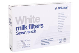 White milk filter, sewn edges, 70g  Product image