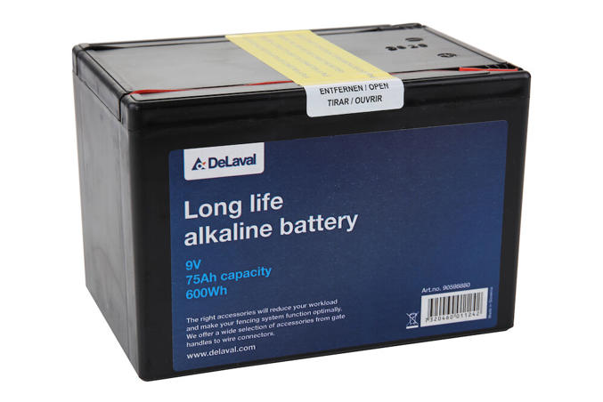 Batterij 9 V, alkaline, longlife, 175 Ah