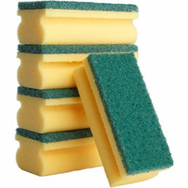 Schuurspons, 15x7x5 cm, 5 stuks Produkt afbeelding