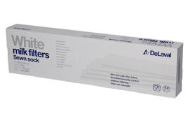 DeLaval mjölkfilter VMS, sydda, 120 g, vit Produktbild