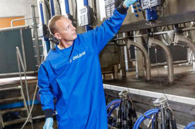 Plně pokrývající zástěra DeLaval