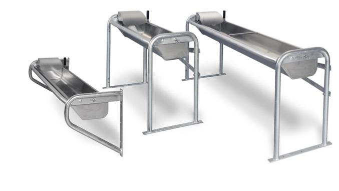 DeLaval výklopné žlaby ST150, ST200 a ST250