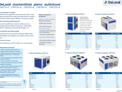DeLaval momentiniai pieno aušintuvai