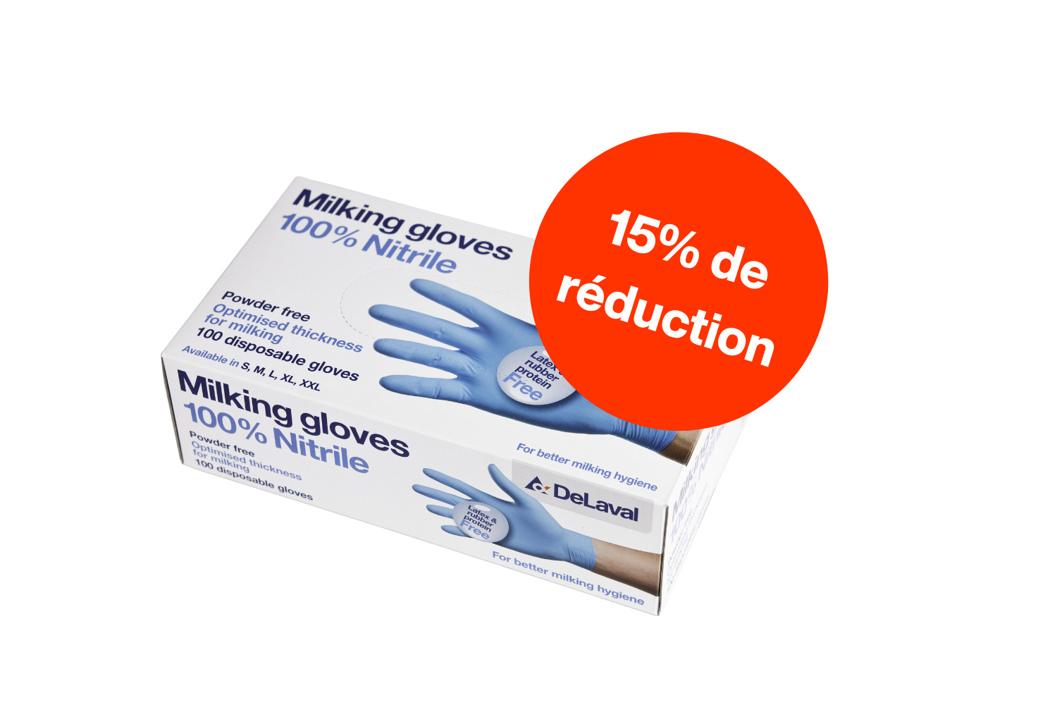 Gants de traite DeLaval 15% de réduction