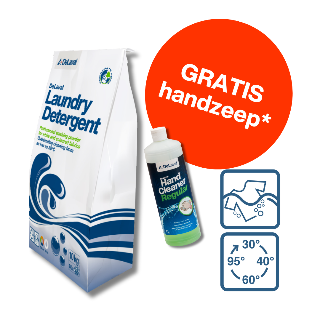 DeLaval waspoeder met gratis handzeep