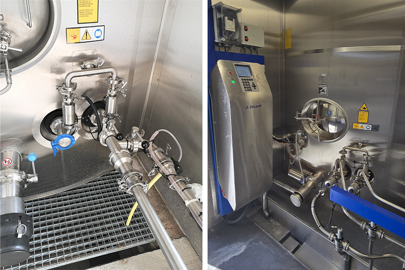 DeLaval silotank / koeltank DX3S met de SMI, Separate Melk Inlaat