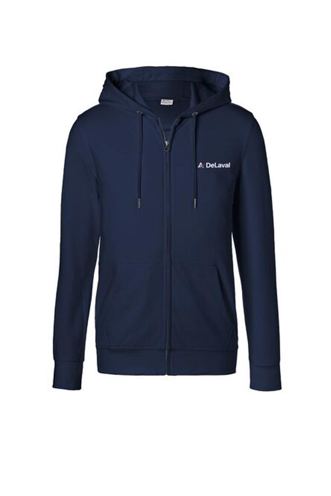 DeLaval hoodie med dragkedja