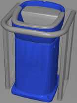 DeLaval beskyttelsesstativ for drikkekar HB15