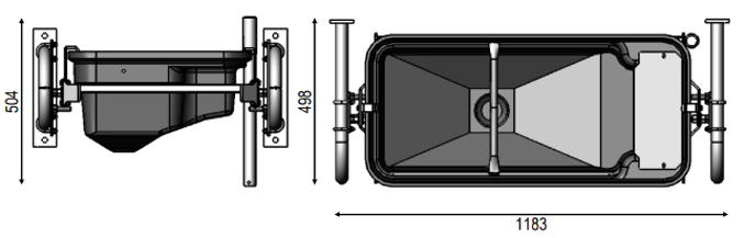 Plastikinė pakreipiama girdykla PT75