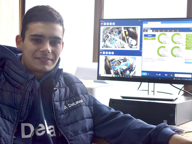 ganaderos DeLaval granja estanqueiro ordenador con delpro ganaderos DeLaval granja estanqueiro ordenador con delpro