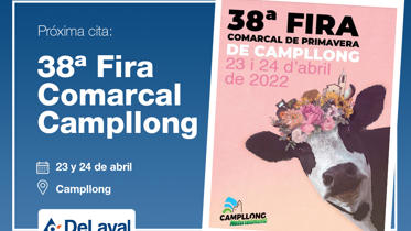 Cartel DeLaval en Campllong de 2022