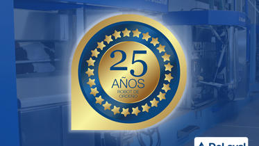 logo DeLaval robot ordeño 25 aniversario