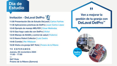 Invitación eventos Delaval D.E. DelPro Vacuno