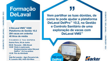Invitación eventos DeLaval DelPro junto al distribuidor Harker