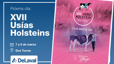 cartel delaval en XVII Feria de Ganado Frisón Usías Holstein 2025