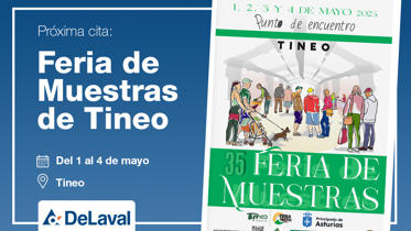 cartel delaval en feria muestras tineo