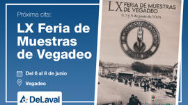 cartel delaval en feria muestras vegadeo 2025