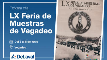 cartel delaval en feria muestras vegadeo 2025