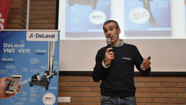 Luis Castro, de DeLaval, en las jornadas