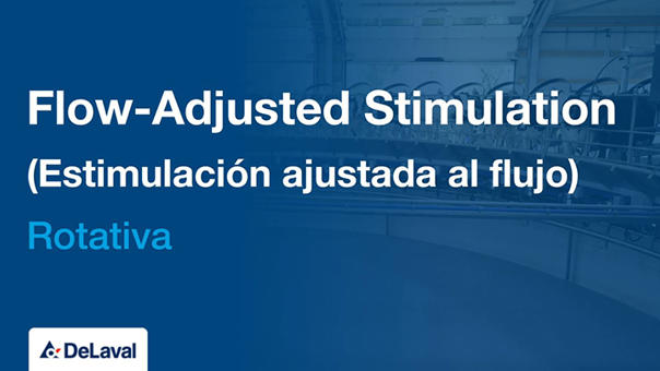 Estimulación ajustada flujo en rotativa delaval