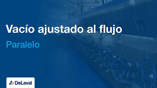 Vacío ajustado flujo en sala de ordeño delaval